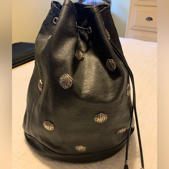 HarleyDavidson Bags Harley Davison Black Leather Backpack Poshmark